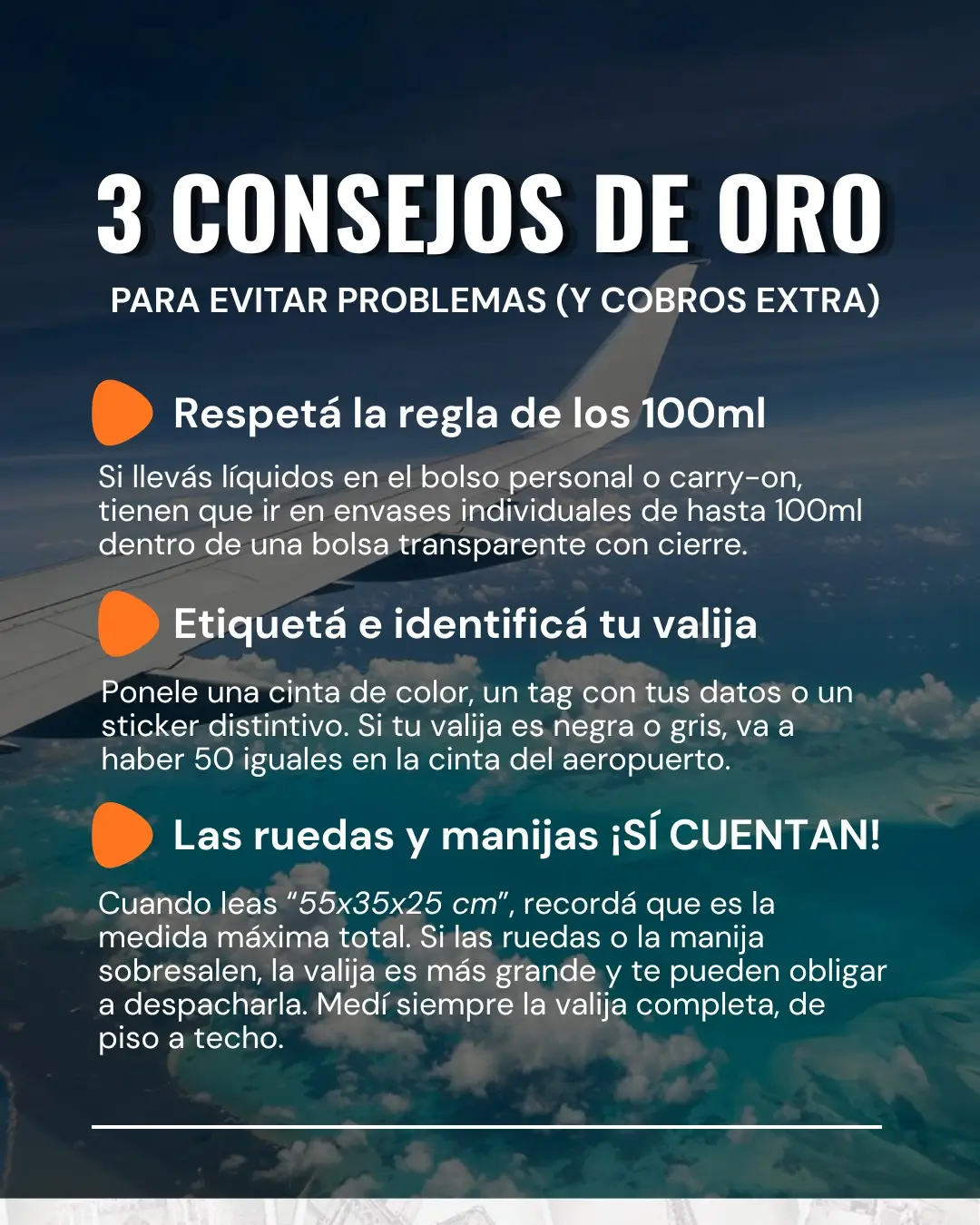 Consejos para evitar problemas y cobros extra con el equipaje